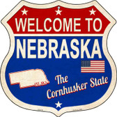 Nebraska Established Novelty Metal Highway Shield Sign