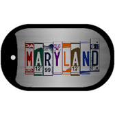 Maryland License Plate Art Novelty Metal Dog Tag Necklace
