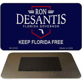 Ron Desantis Blue Novelty Metal Magnet