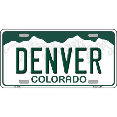 Denver Colorado Metal Novelty License Plate | Smart Blonde