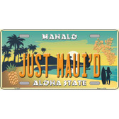 Just Mauid Vintage Novelty Metal License Plate