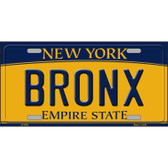 Bronx New York Metal Novelty License Plate