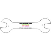 Personalized Design Your Own Custom Novelty Aluminum Wrench Sign | 17" x 5"