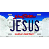 Jesus South Dakota Metal Novelty License Plate