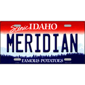 Meridian Idaho Metal Novelty License Plate