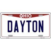 Dayton Ohio Metal Novelty License Plate