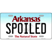 Spoiled Arkansas Metal Novelty License Plate