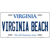 Virginia Beach Virginia Metal Novelty License Plate