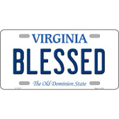 Blessed Virginia Metal Novelty License Plate