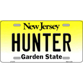 Hunter New Jersey Metal Novelty License Plate