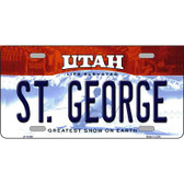 St George Utah Metal Novelty License Plate