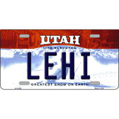 Lehi Utah Metal Novelty License Plate