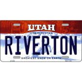 Riverton Utah Metal Novelty License Plate