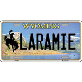 Laramie Wyoming Metal Novelty License Plate