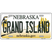 Grand Island Nebraska Metal Novelty License Plate