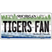 Tigers Fan Michigan Novelty Metal License Plate