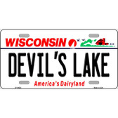 Devils Lake Wisconsin Metal Novelty License Plate