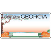 Georgia Peach State Blank Novelty Metal License Plate