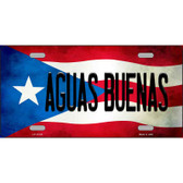 Aguas Buenas Puerto Rico Flag License Plate Metal Novelty