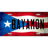 Bayamon Puerto Rico Flag License Plate Metal Novelty