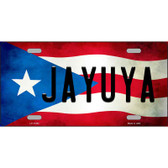 Jayuya Puerto Rico Flag License Plate Metal Novelty