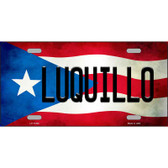 Luquillo Puerto Rico Flag License Plate Metal Novelty
