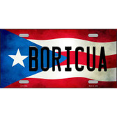 Boricua Puerto Rico Flag License Plate Metal Novelty