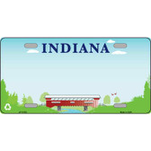 Indiana Recycle Novelty State Blank Metal License Plate