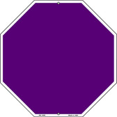 Purple Dye Sublimation Octagon Metal Novelty Stop Sign BS-1008