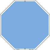 Light Blue Dye Sublimation Octagon Metal Novelty Stop Sign BS-1010