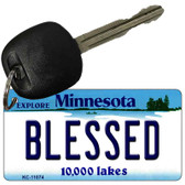 Blessed Minnesota State License Plate Tag Novelty Key Chain KC-11074