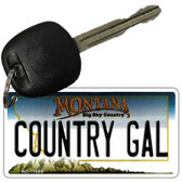 Gal Montana State License Plate Tag Novelty Key Chain KC-11089