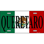 Queretaro on Mexico Flag Metal Novelty License Plate