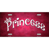 Princess Novelty License Plate