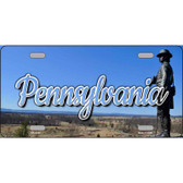 Pennsylvania Gettysburg Statue Novelty Metal State License Plate