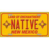 Native New Mexico Yellow State License Plate