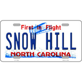 Snow Hill North Carolina Novelty License Plate