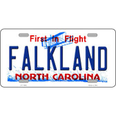 Falkland North Carolina Novelty License Plate