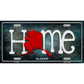 Alaska Home State Outline Novelty License Plate