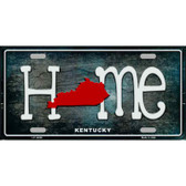 Kentucky Home State Outline Novelty License Plate