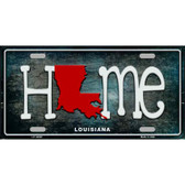 Louisiana Home State Outline Novelty License Plate