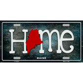 Maine Home State Outline Novelty License Plate