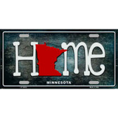 Minnesota Home State Outline Novelty License Plate