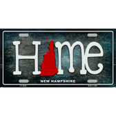 New Hampshire Home State Outline Novelty License Plate