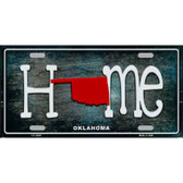 Oklahoma Home State Outline Novelty License Plate