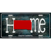 South Dakota Home State Outline Novelty License Plate