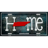 Tennessee Home State Outline Novelty License Plate