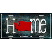 Washington Home State Outline Novelty License Plate