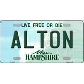 Alton New Hampshire Novelty Metal License Plate