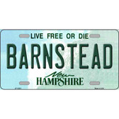 Barnstead New Hampshire State Novelty Metal License Plate